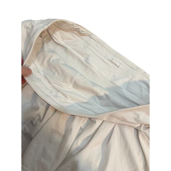 Lululemon white tennis skirt w ruffles & shorts skort sz 12 gently used - Picture 8 of 10